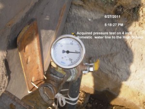 Acquired pressure test on 4in water line to HS – The Dillon Herald