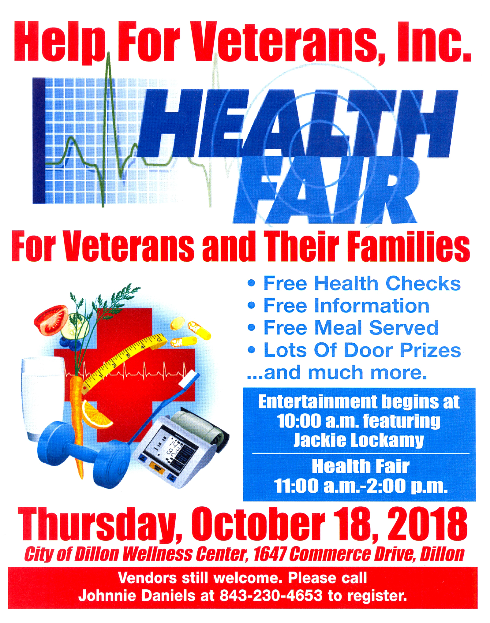 Help For Veterans Health Fair Is October 18th