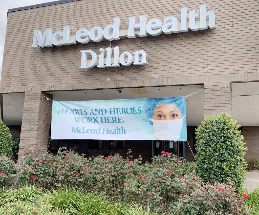 Mcleod Health Dillon Heroes Honored With Banner The Dillon Herald