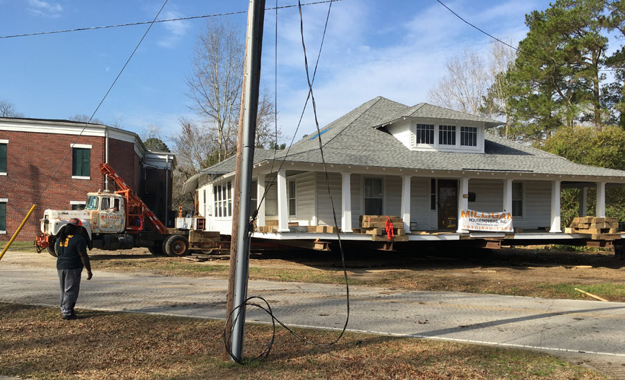 House Beside Latta Library Moved