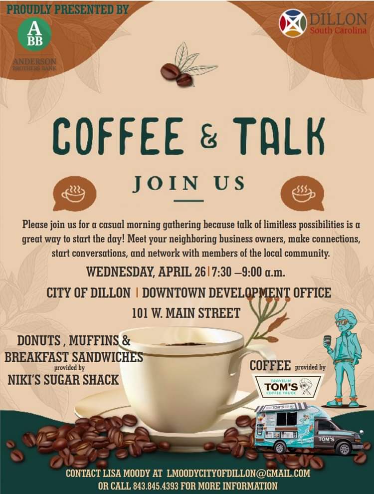 Coffee & Talk Is Wednesday