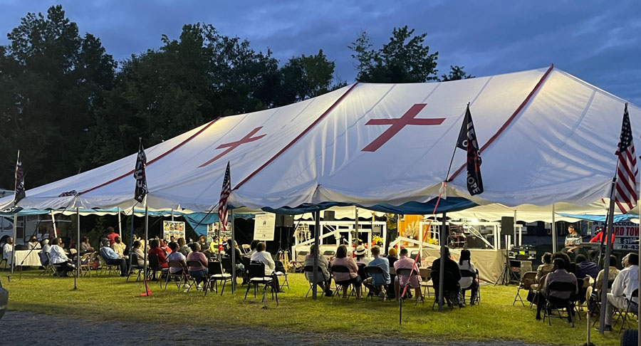 Tent Revival Held