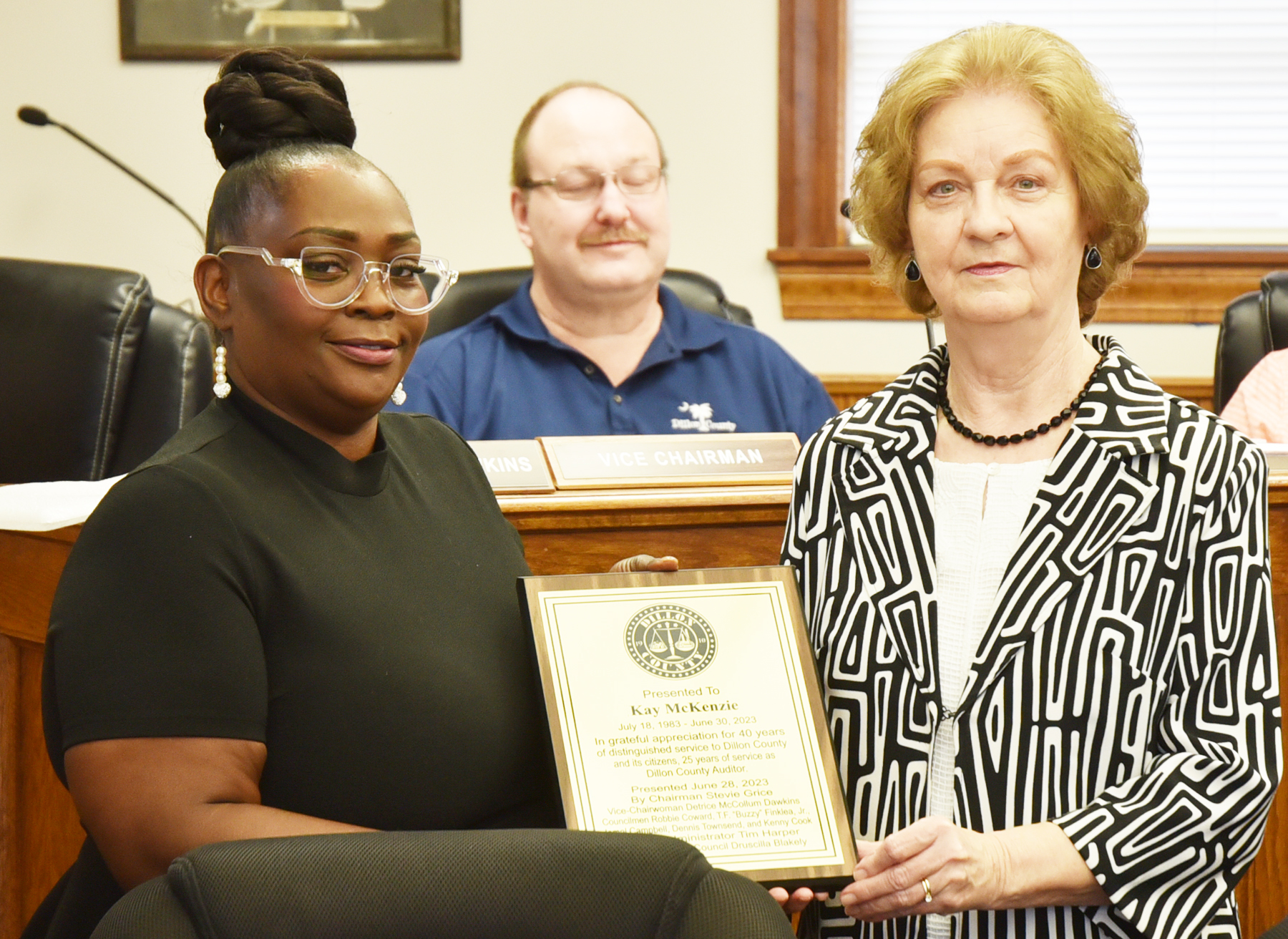 Outgoing Auditor Honored For Service